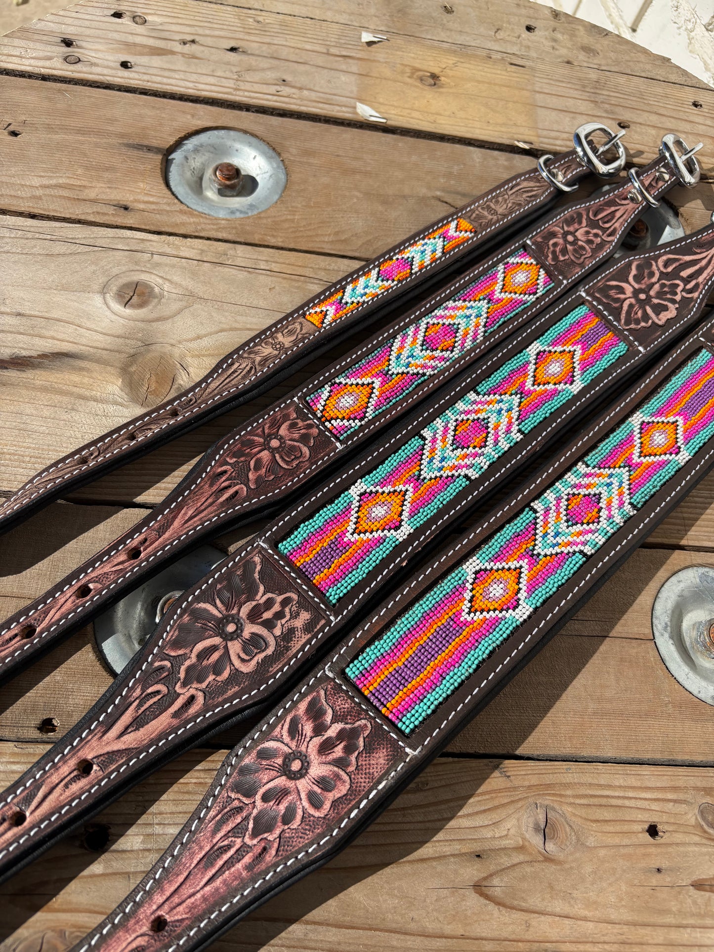 Pink Circus Dog Collar (S, XL)