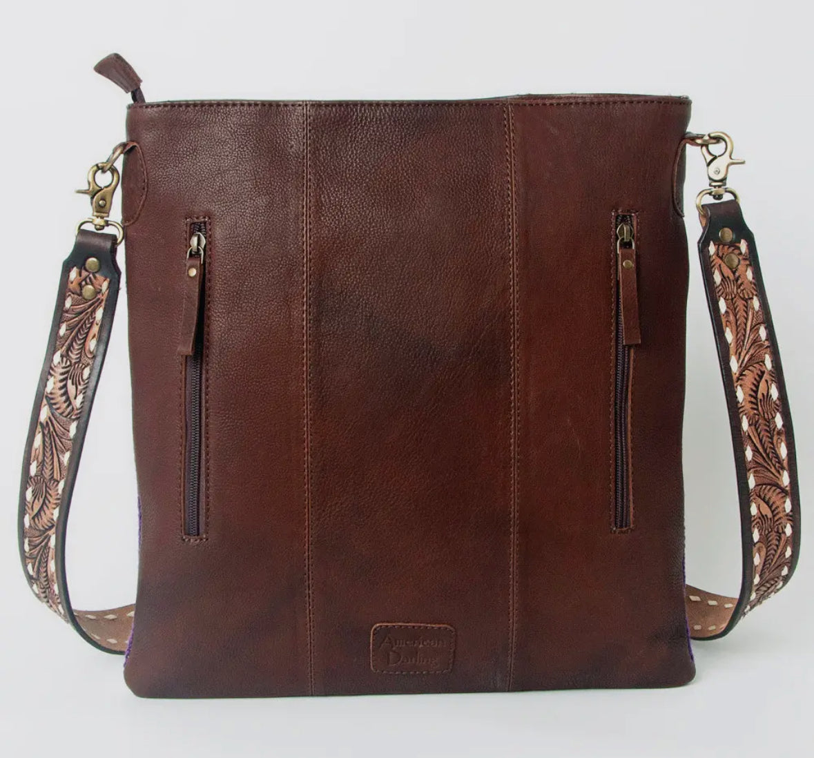 Western Wool Saddle Blanket Crossbody
