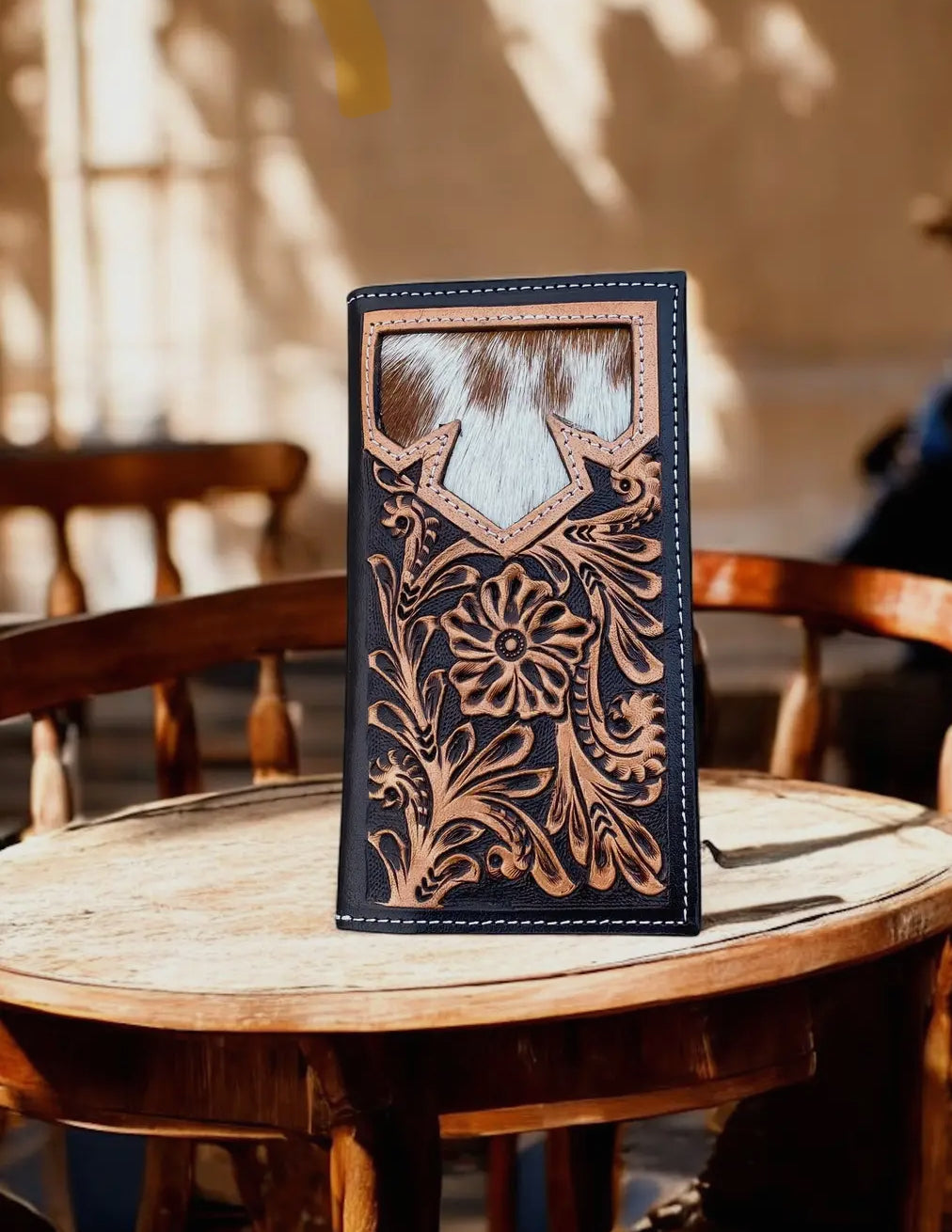 Cowhide + Leather Wallet