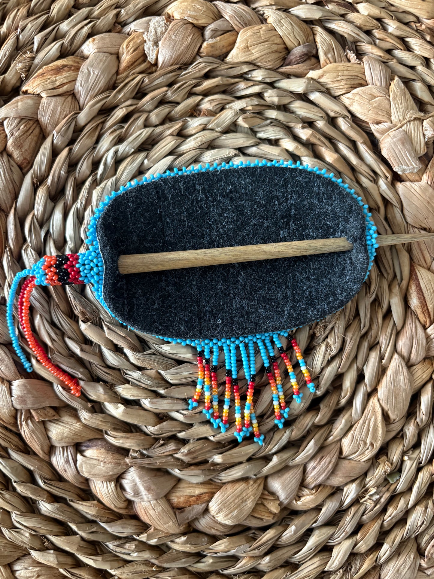 Beaded Barrette - Bear Paw