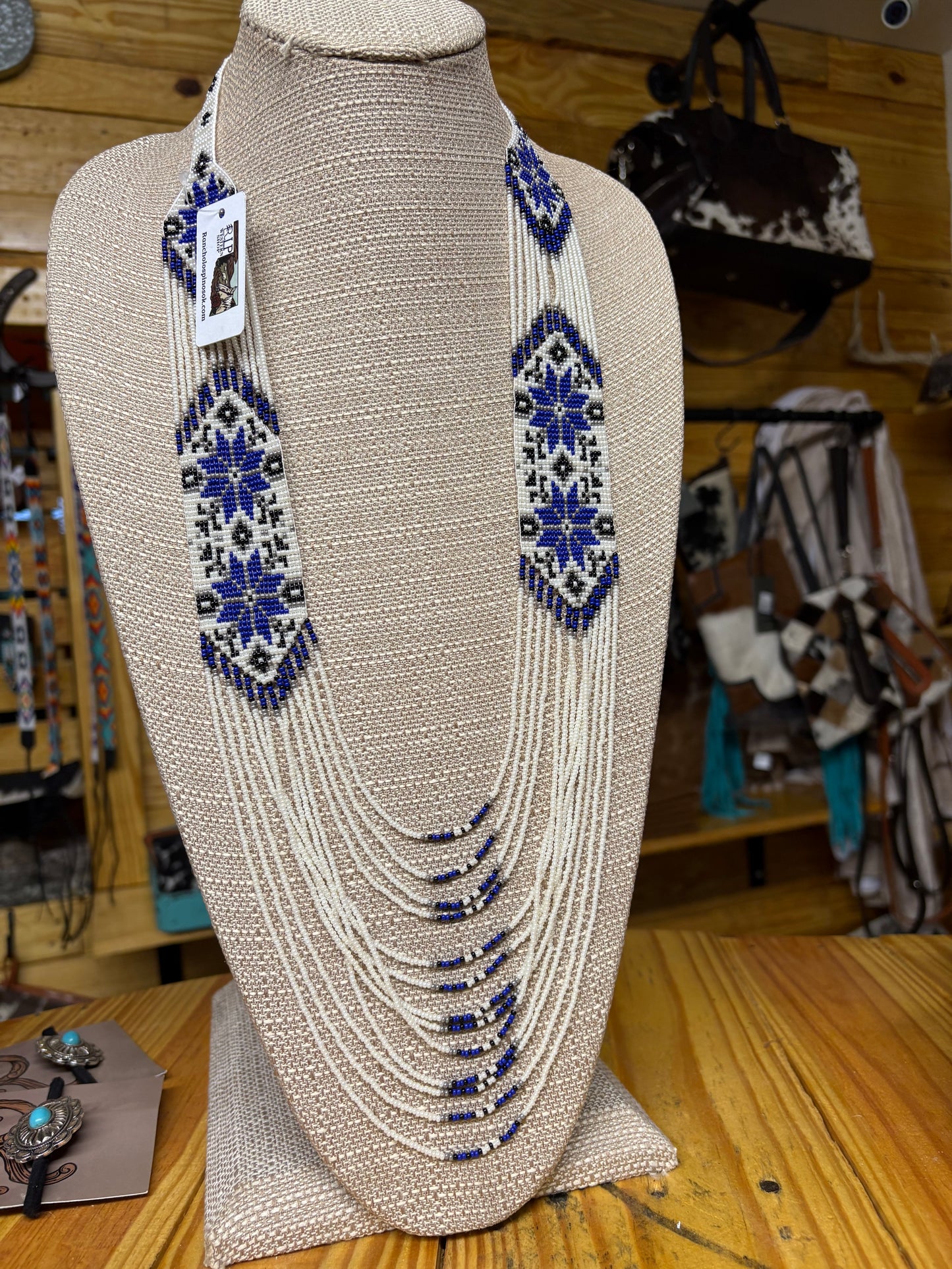 Blue Glacier Necklace + Earrings - SET