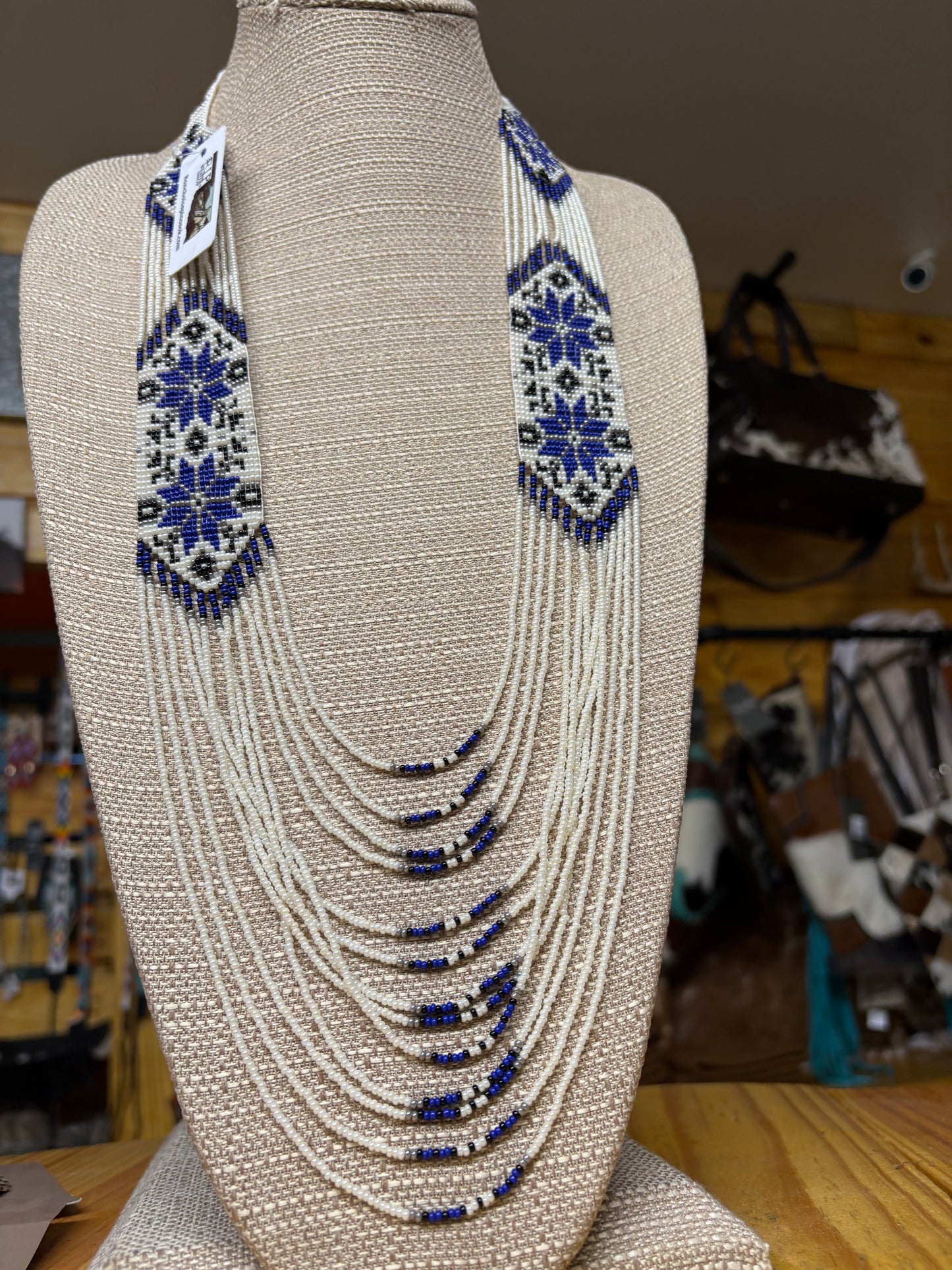 Blue Glacier Necklace + Earrings - SET