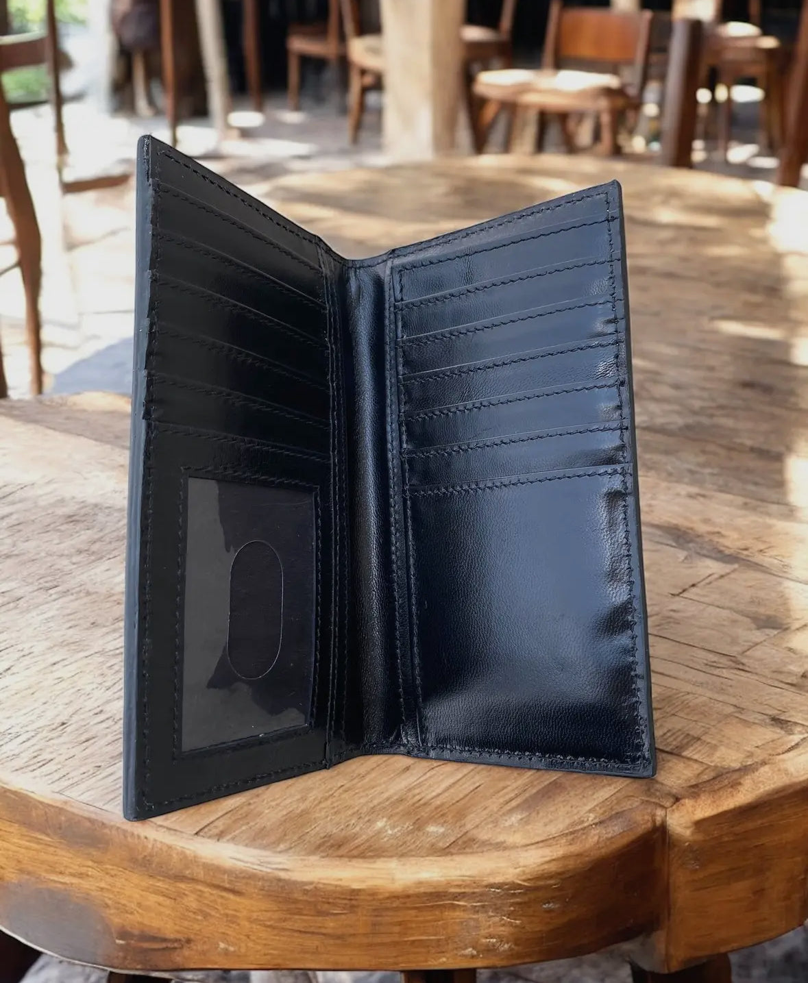Cowhide + Tooled Leather Wallet