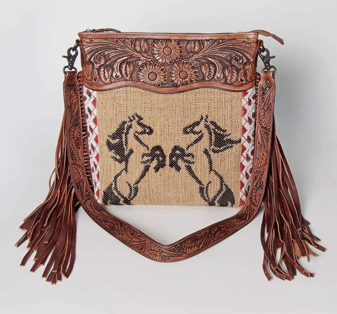 Horses Fringe Crossbody
