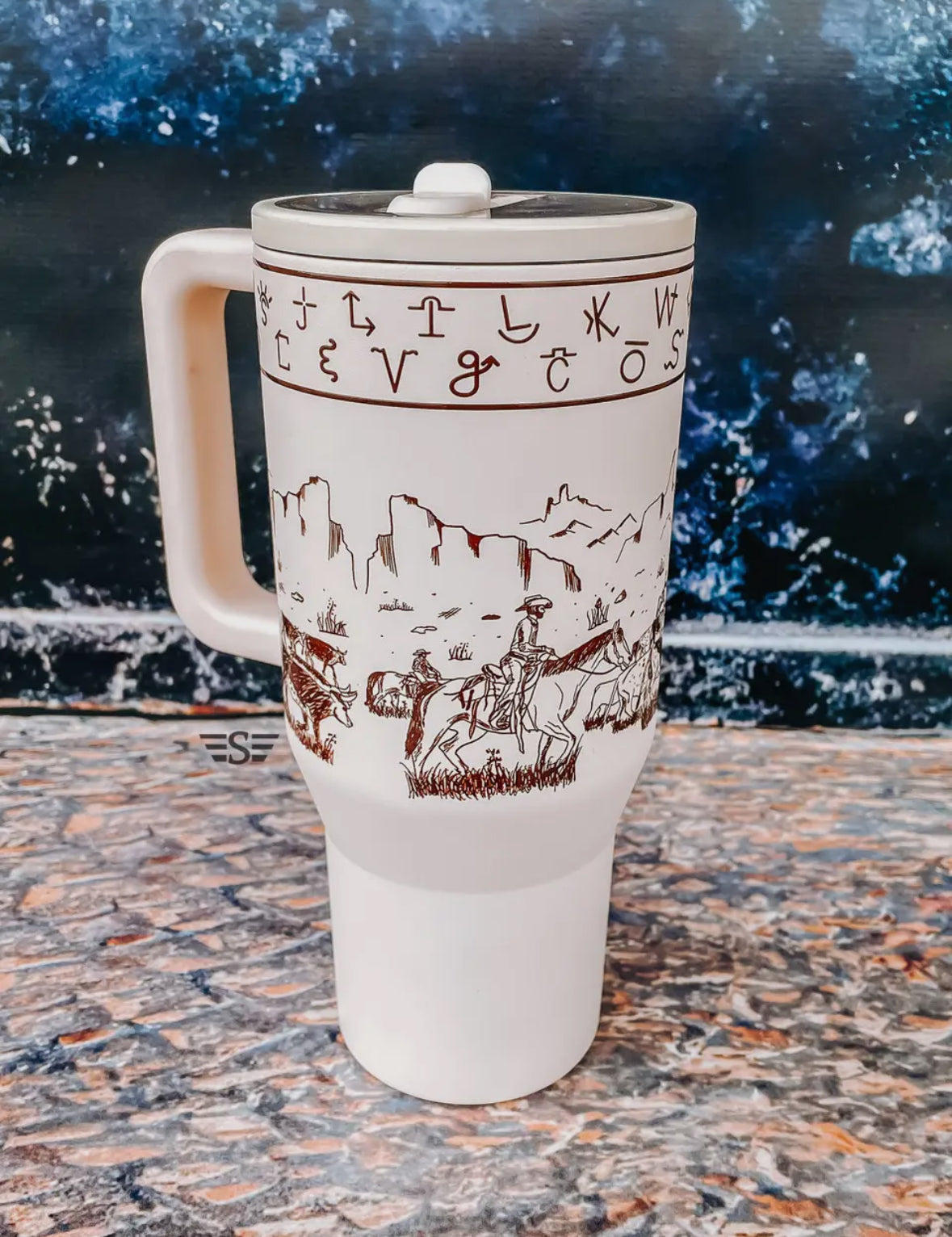 Cattle Drive Tumbler 32oz - Flip Top