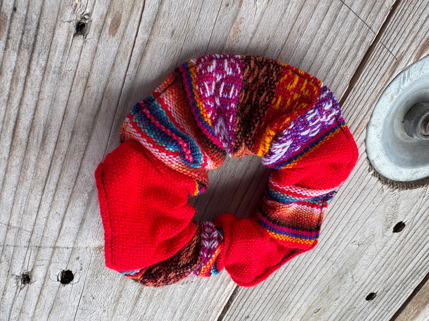 Tribal Scrunchie Hair Tie