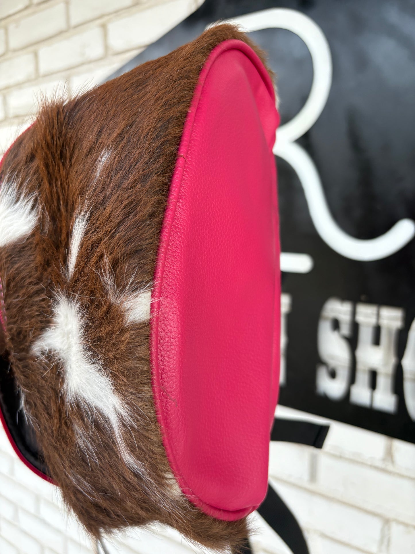 RLP Cowhide Saddle Sack- pink (6)