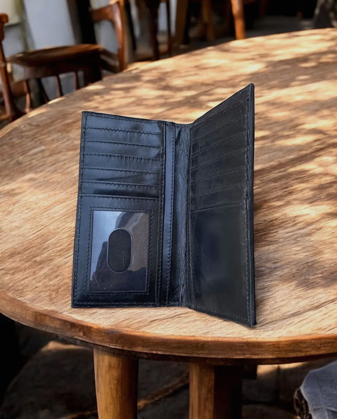 Cowhide + Tooled Leather Wallet