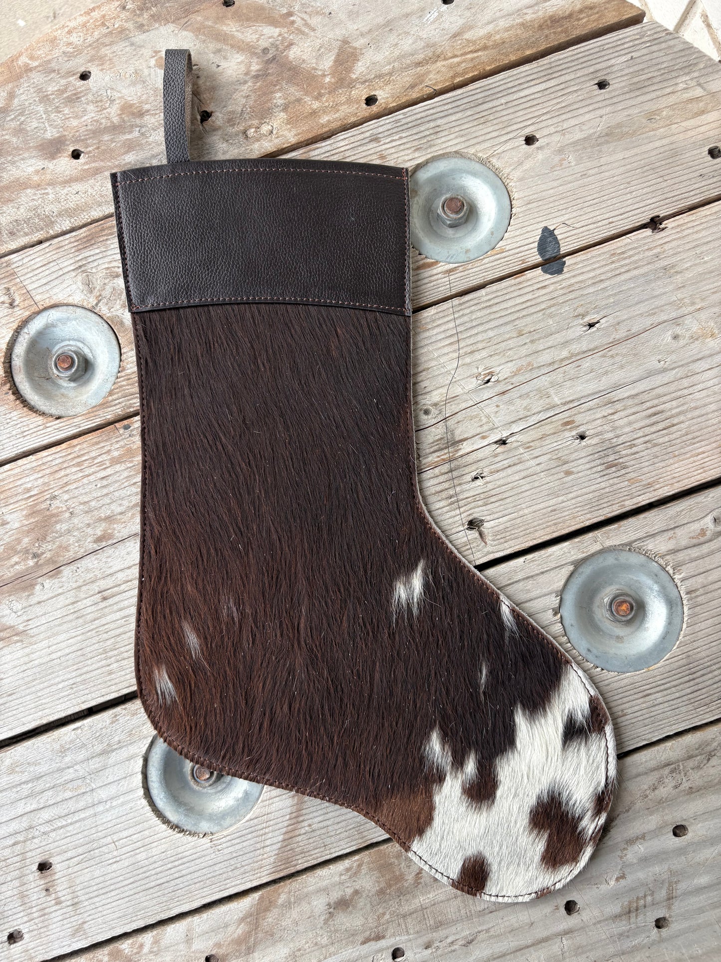 Cowhide Stocking - brown