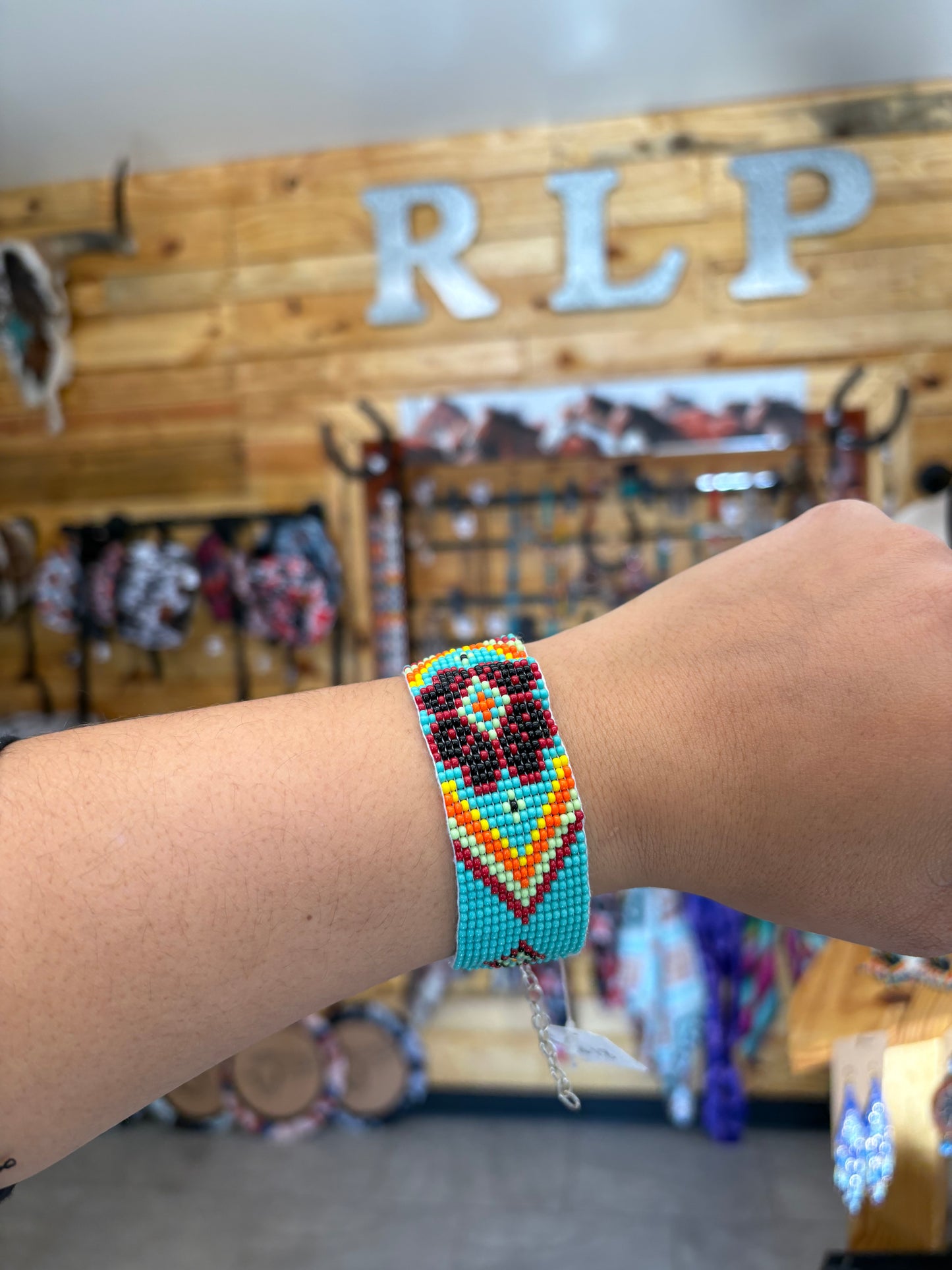 Turquoise Diamond Beaded Bracelet (matching)