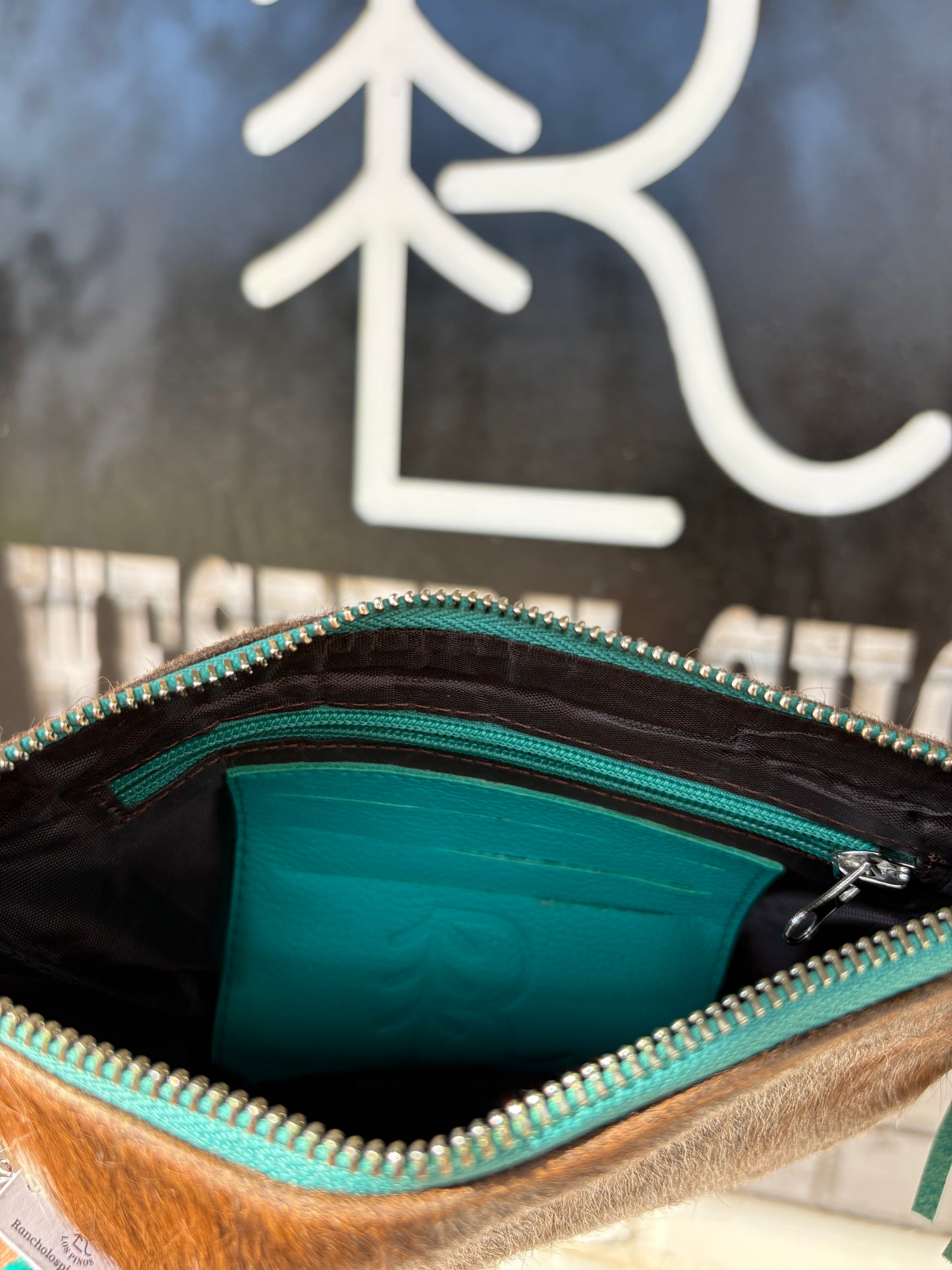 Cowhide Fringe Wristlet Purse (1)