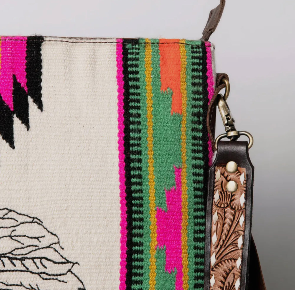 Native Wool Blanket Crossbody Purse