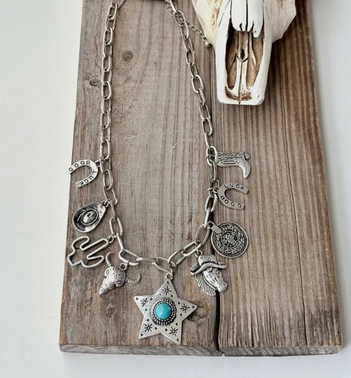 Multi Pendant Chunky Necklace