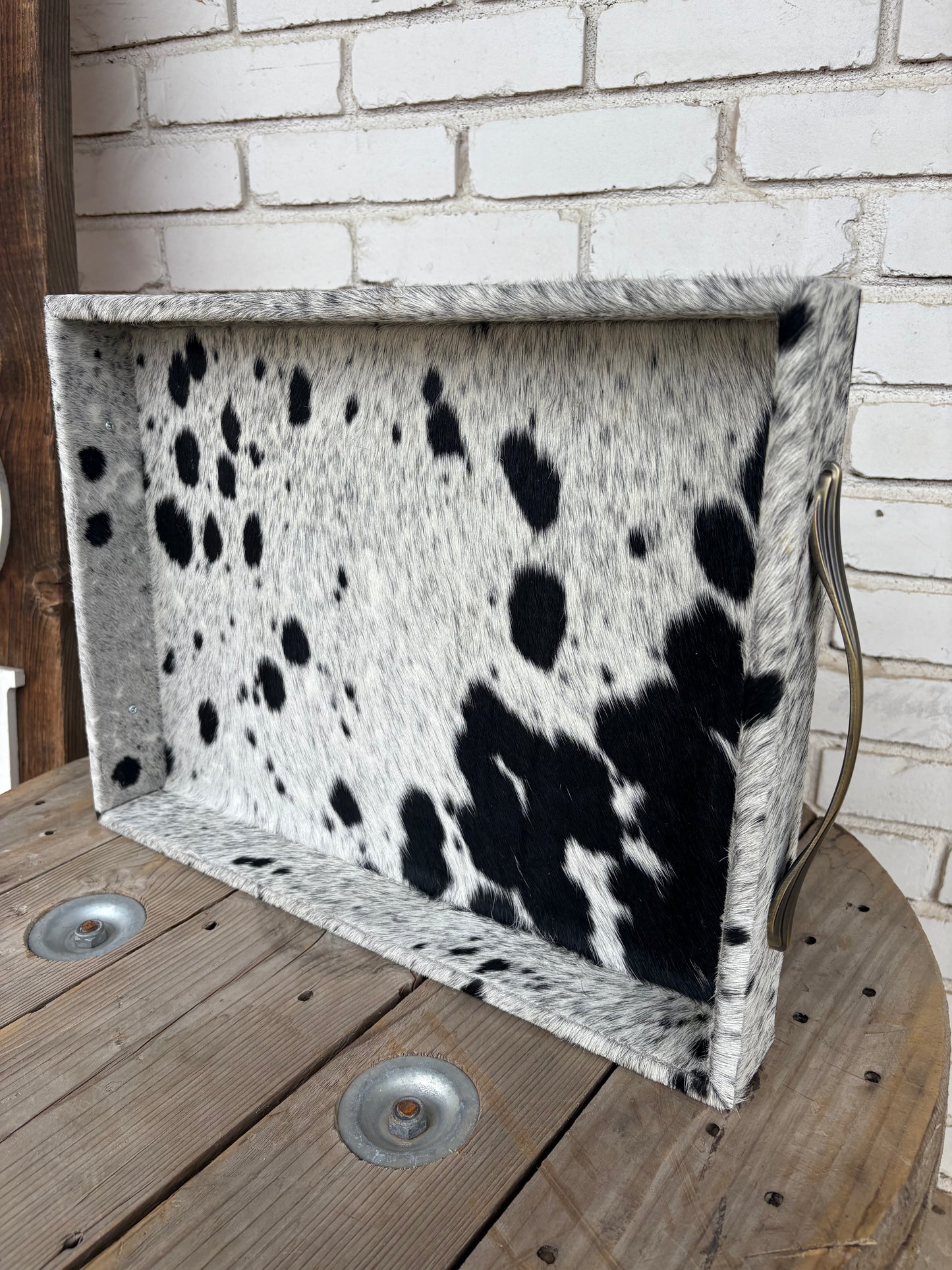 Large Cowhide Tray