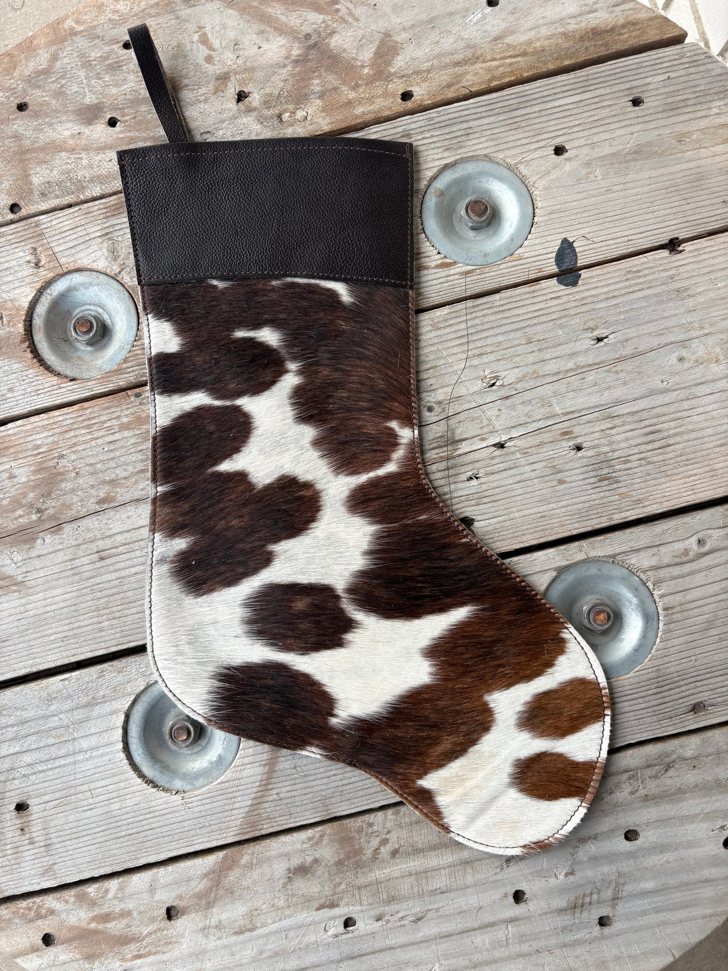 Cowhide Stocking - brown