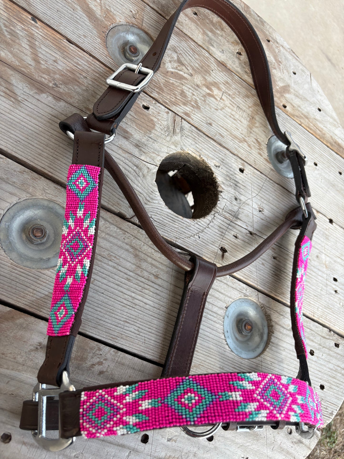 Cotton Candy Bead Halter