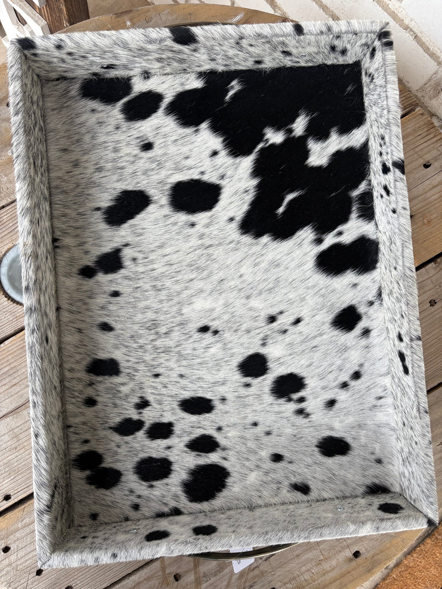 Large Cowhide Tray
