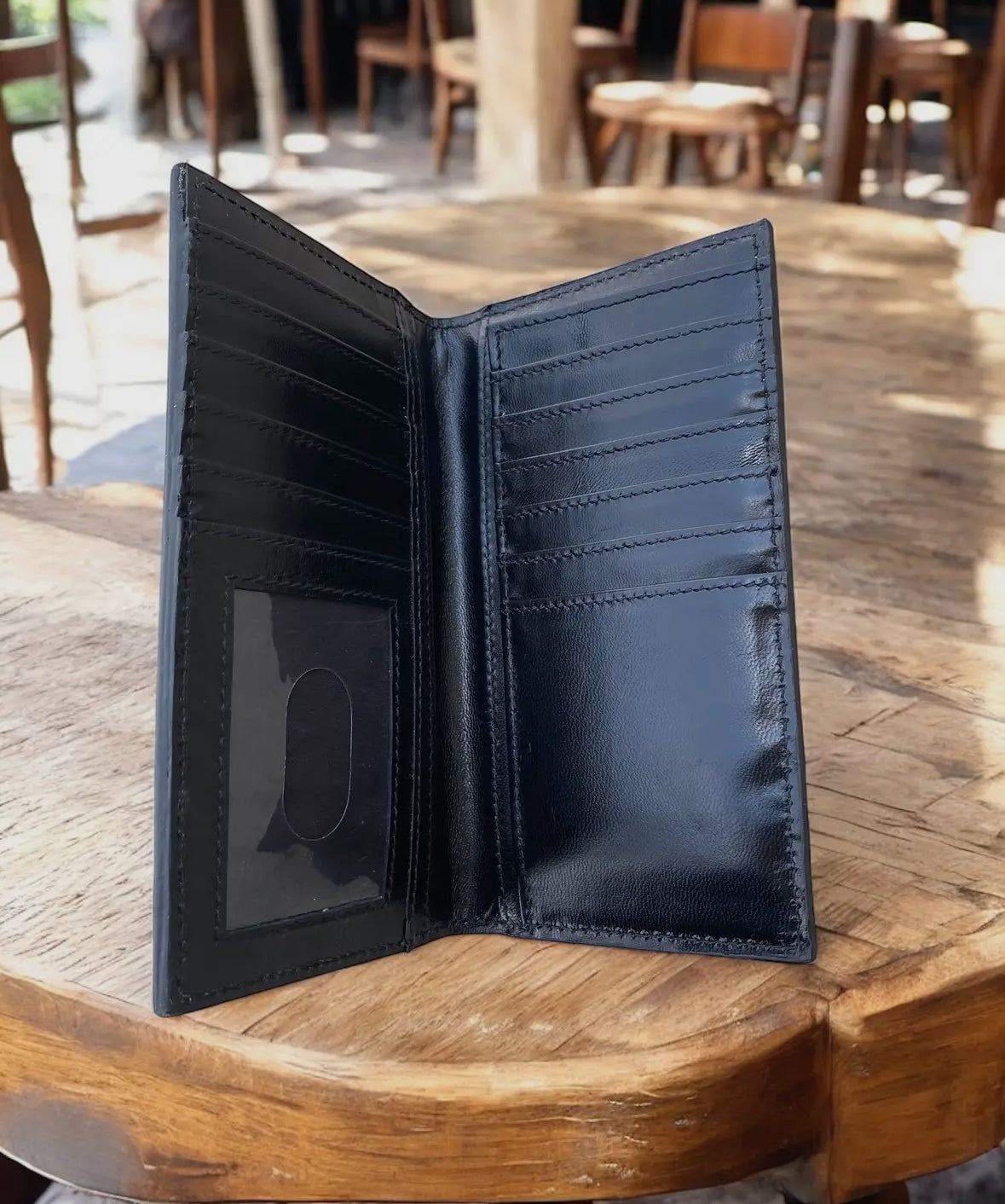 Cowhide + Tooled Leather Wallet