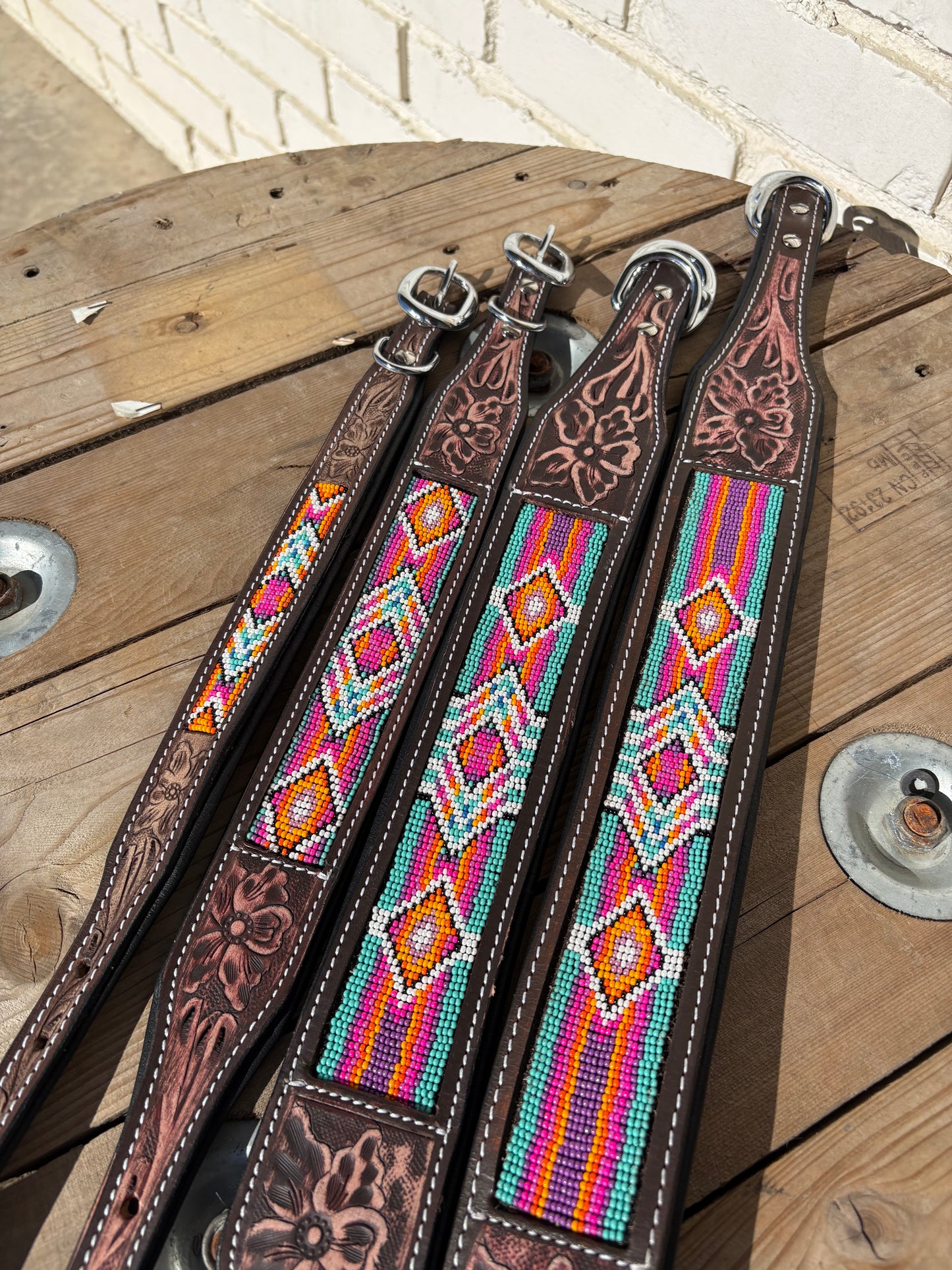 Pink Circus Dog Collar (S, XL)
