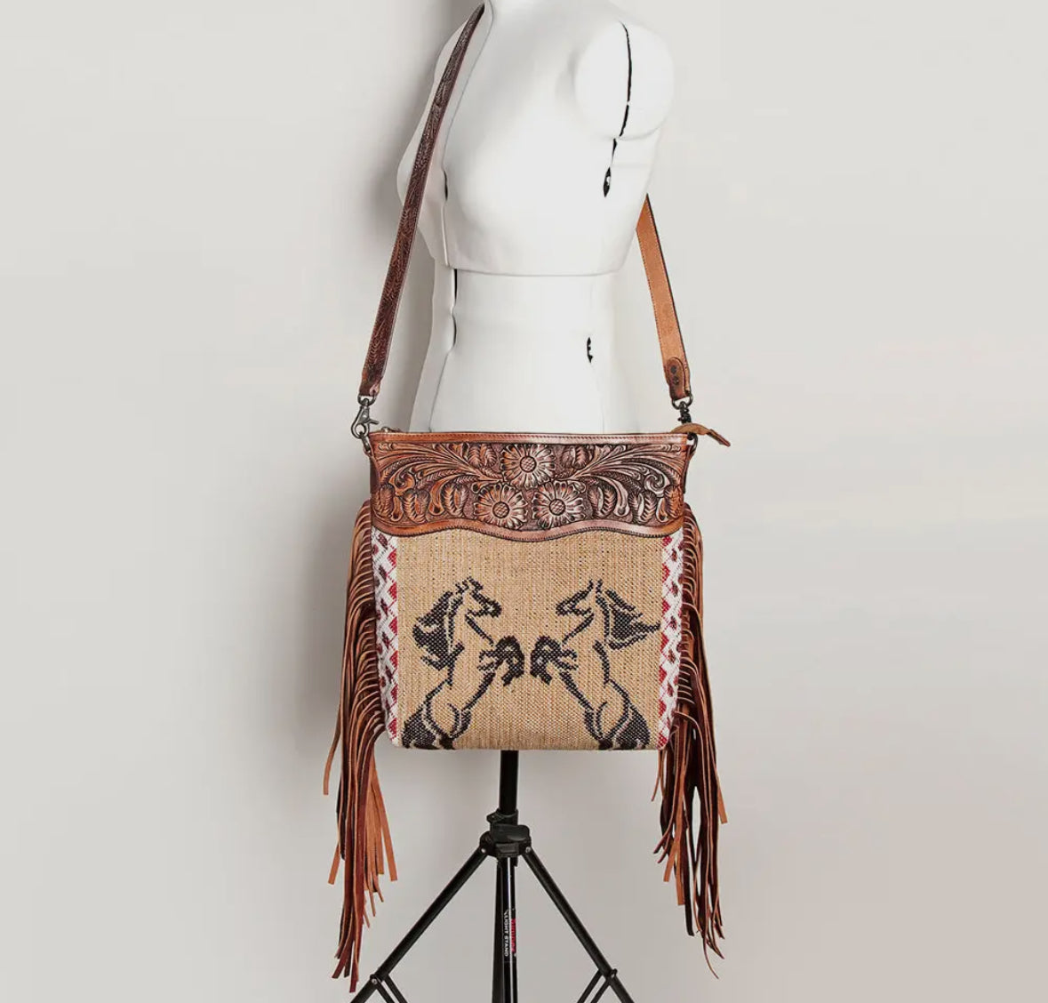 Horses Fringe Crossbody