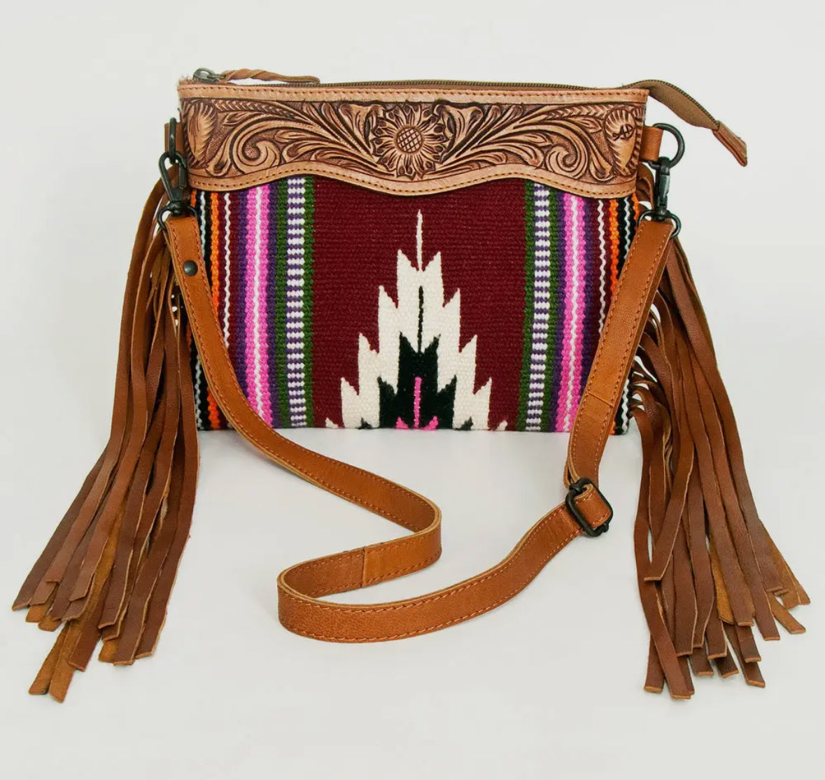 Wool Saddle Blanket Crossbody