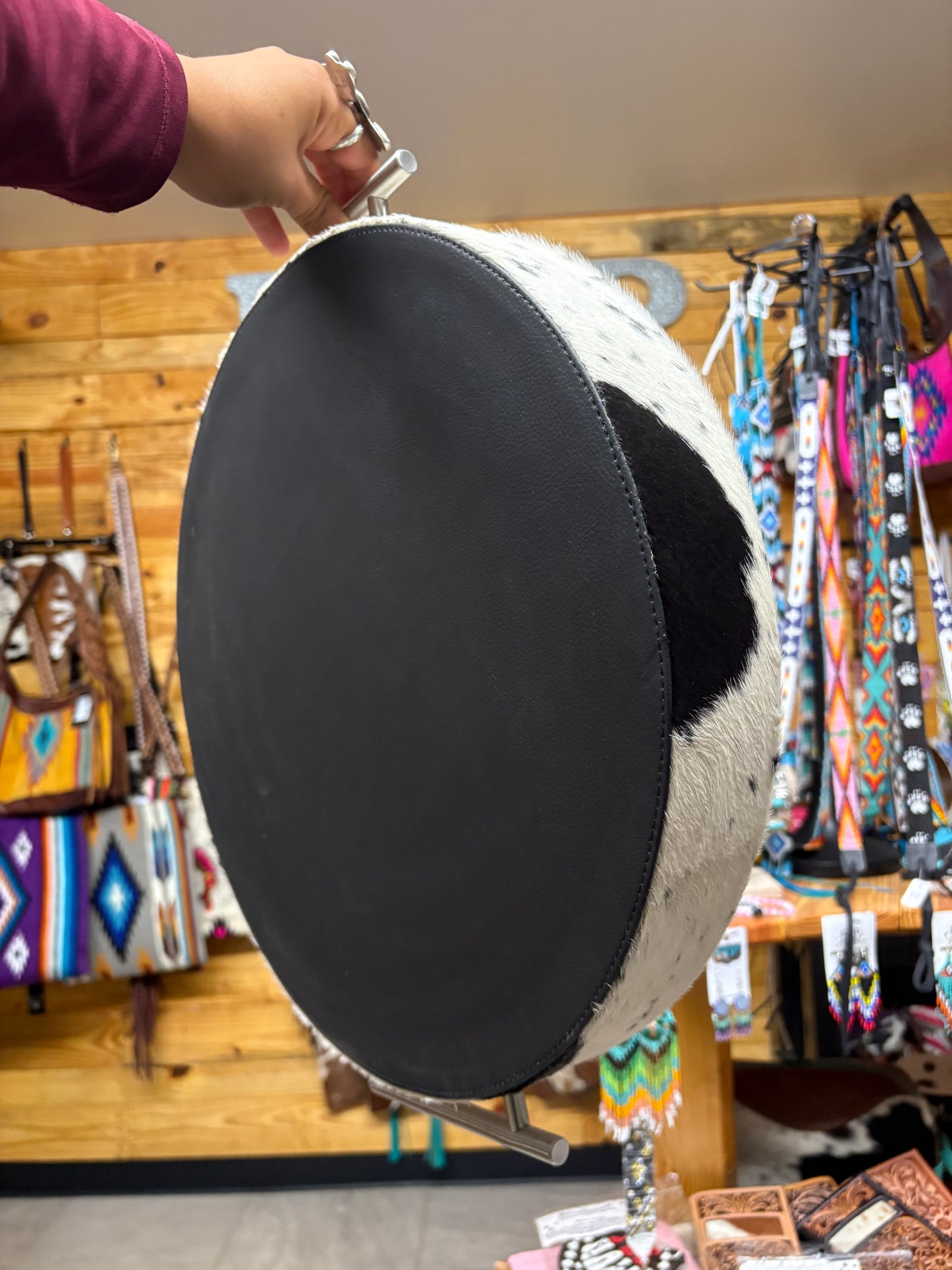 Large Cowhide Tray - Decor