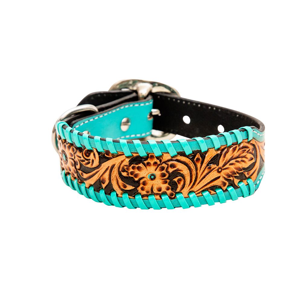 Howdy Tooled Dog Collar