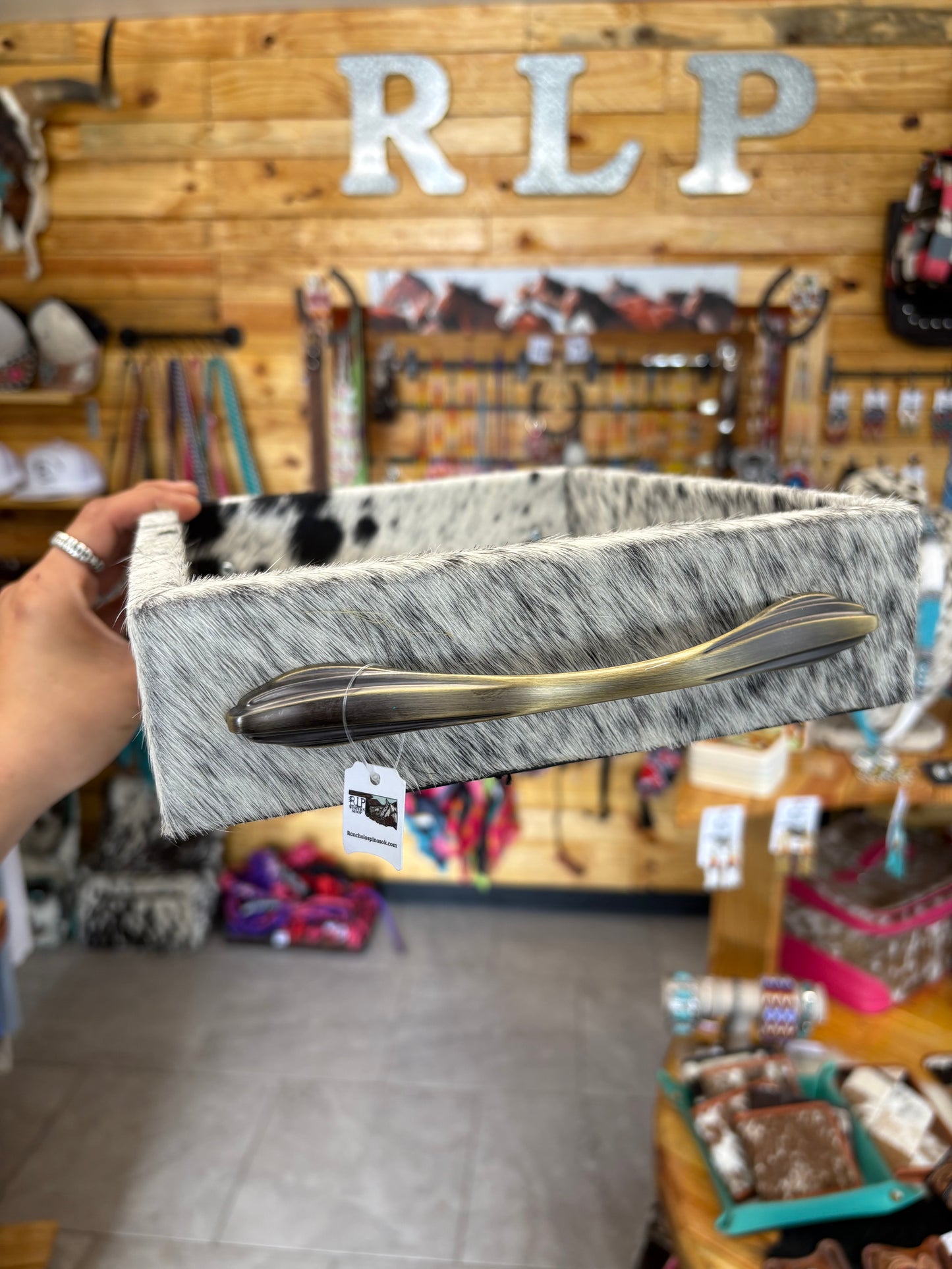 Small Cowhide Tray