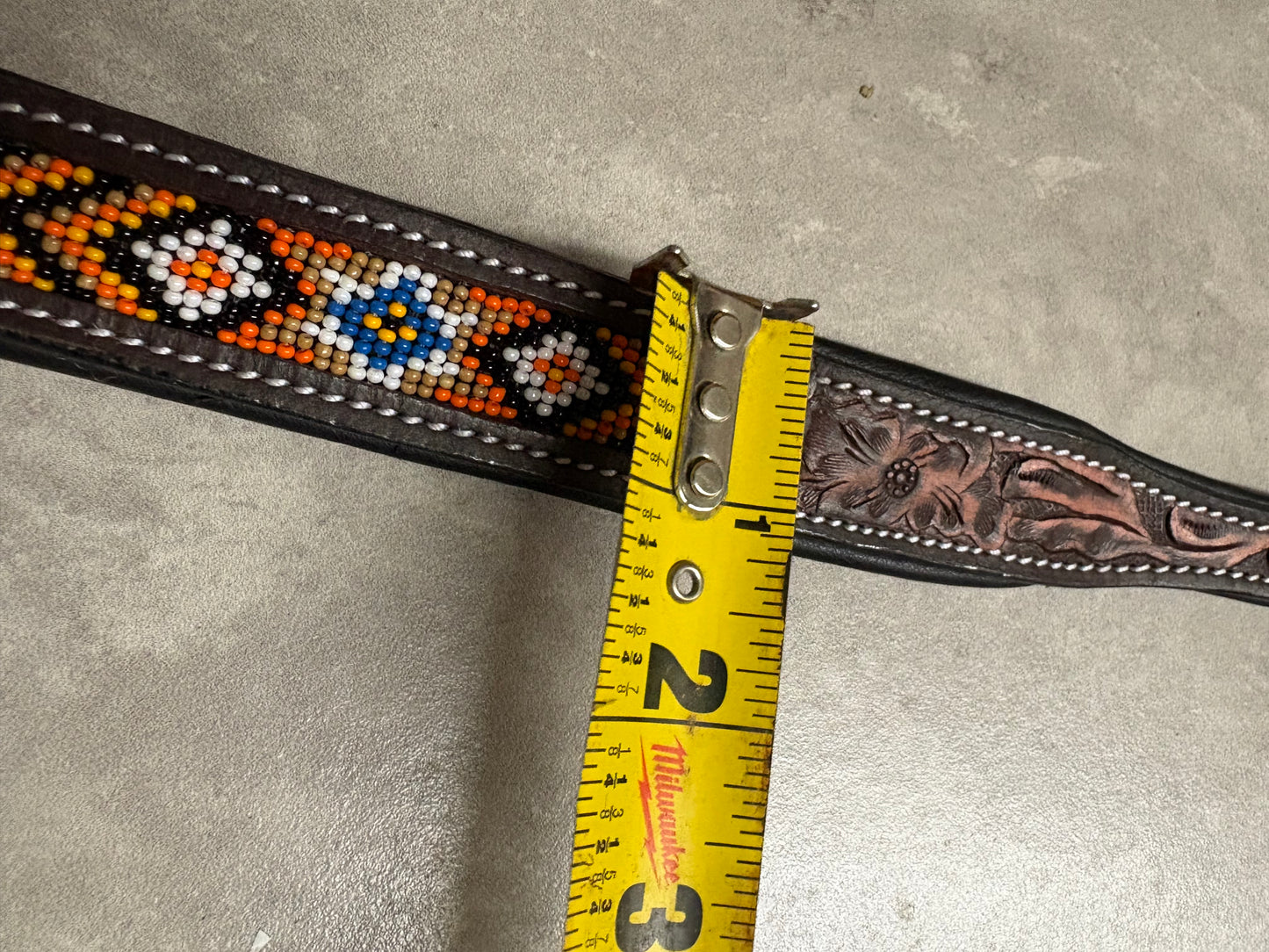 Orange Crush Beaded Dog Collar