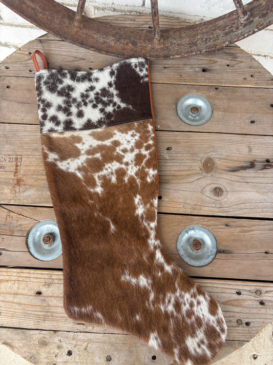 Cowhide Stocking - Tan Leather