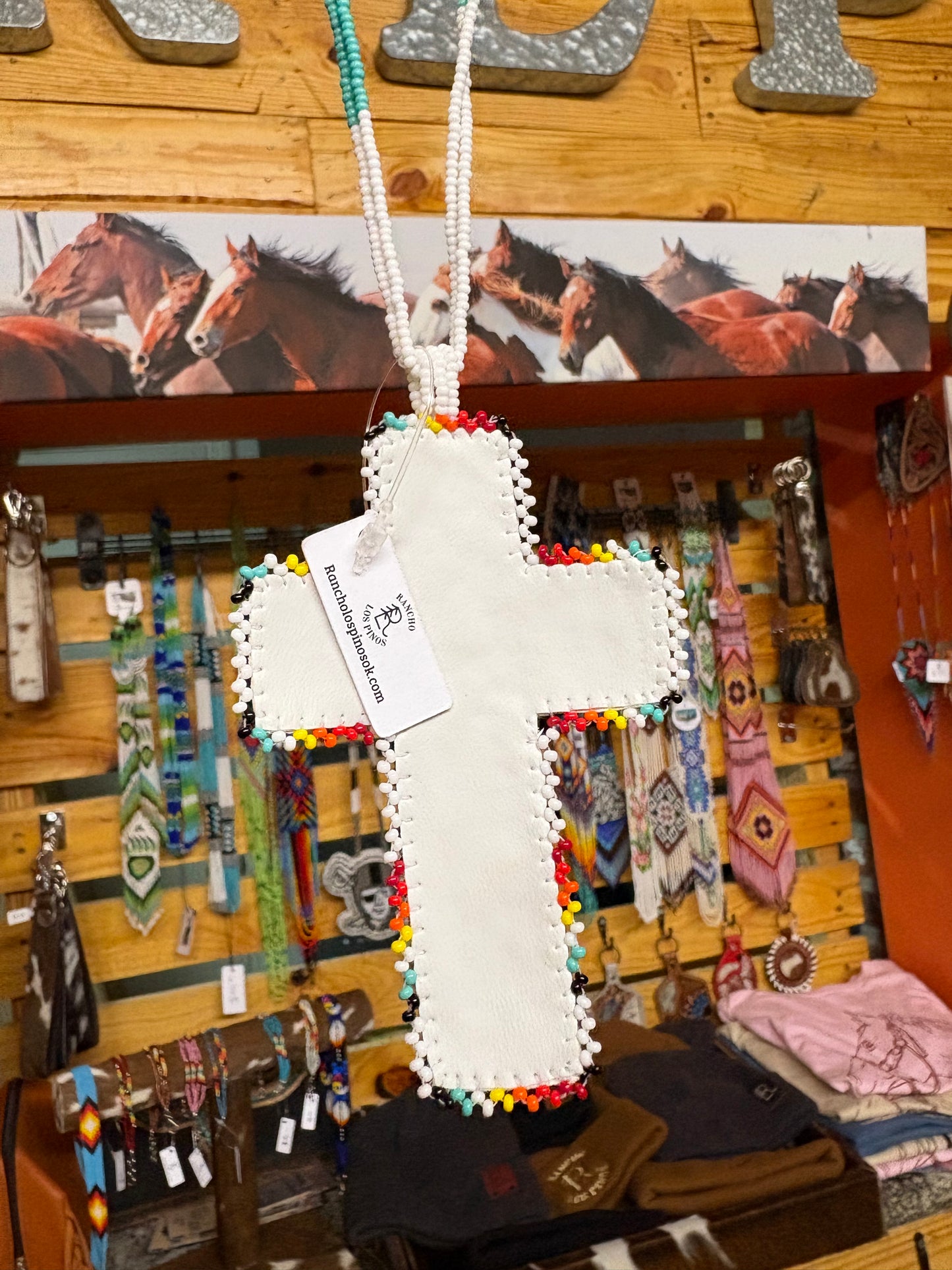 Beaded Cross Necklace