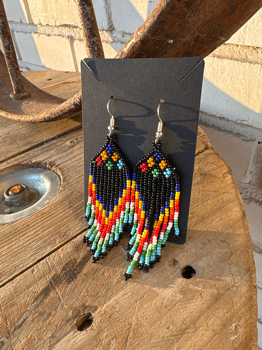 Love Birds Beaded Earrings (matching)