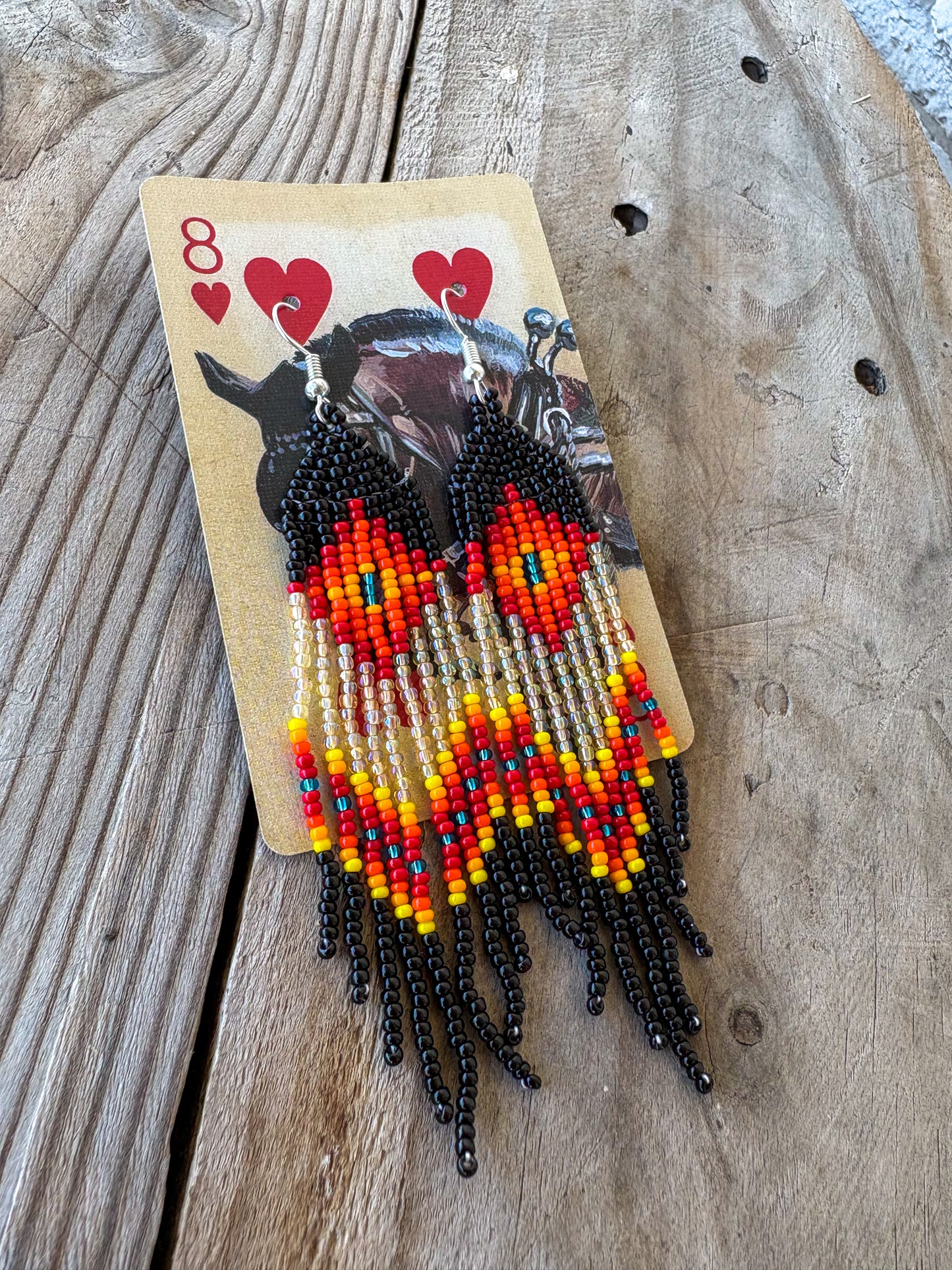 Black River Beaded Earrings