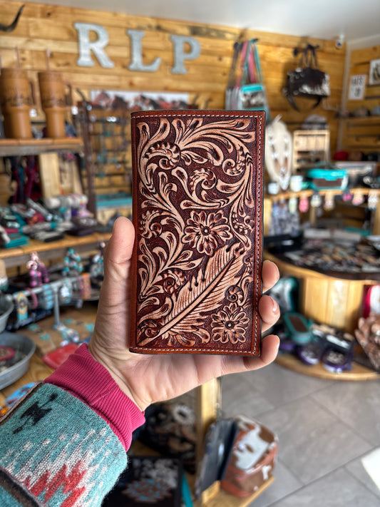 Tooled Leather Wallet