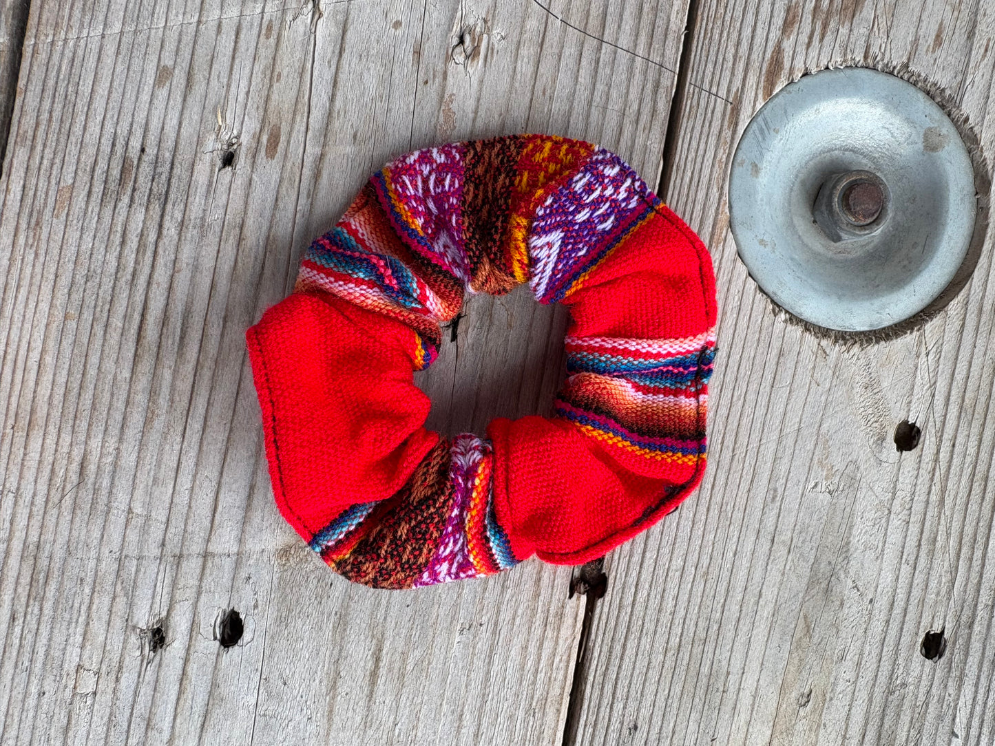 Tribal Scrunchie Hair Tie