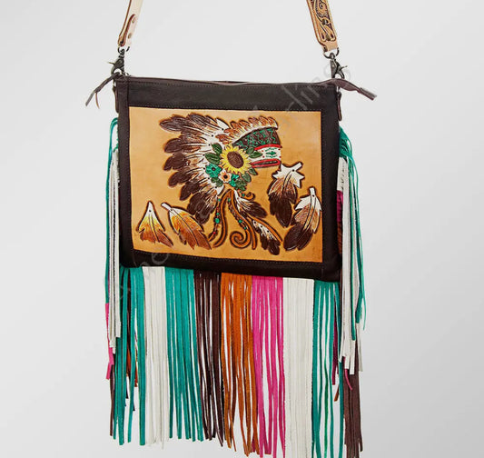 Crossbody Genuine Leather Western Bag