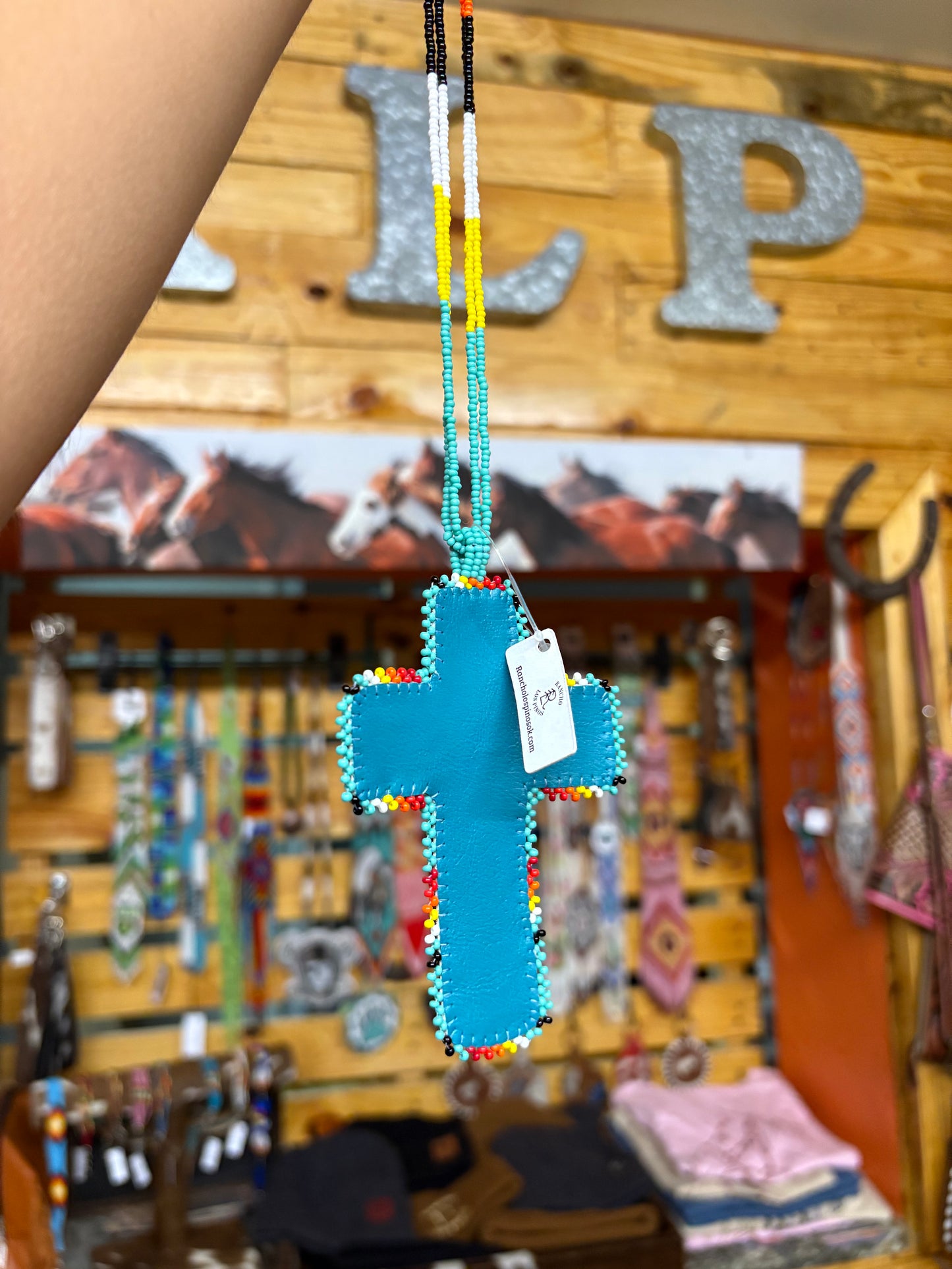 Beaded Cross Necklace