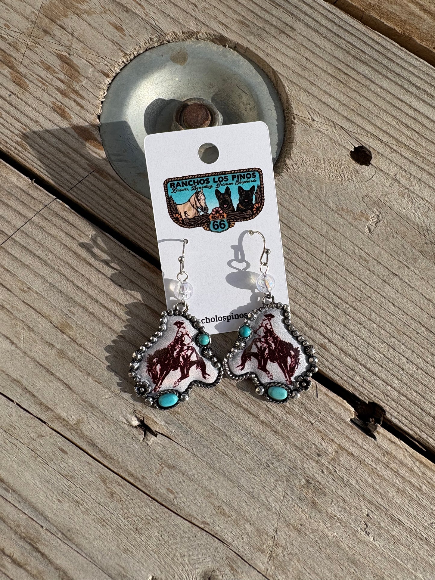 Bronc Rider Earrings
