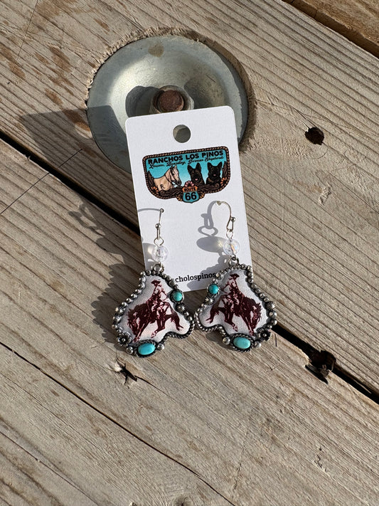 Bronc Rider Earrings