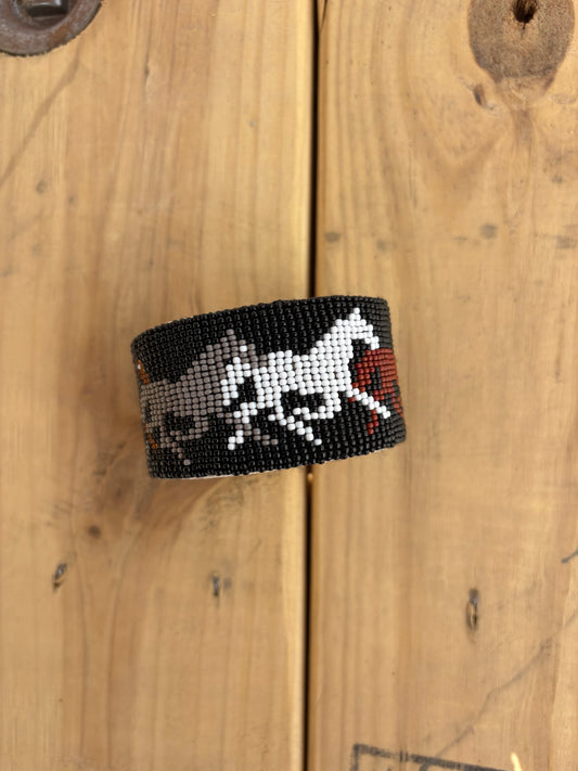 Horses Bead Cuff