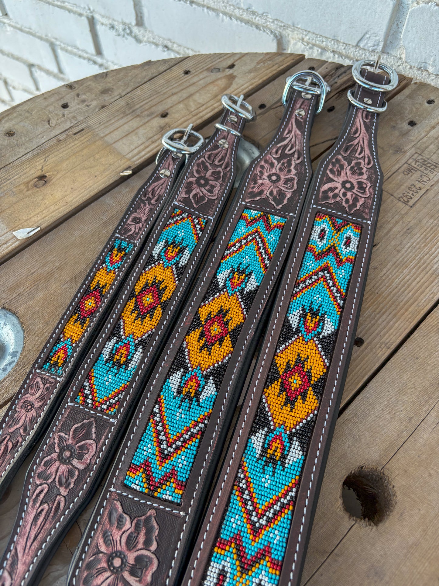 Jasper Beaded Dog Collar