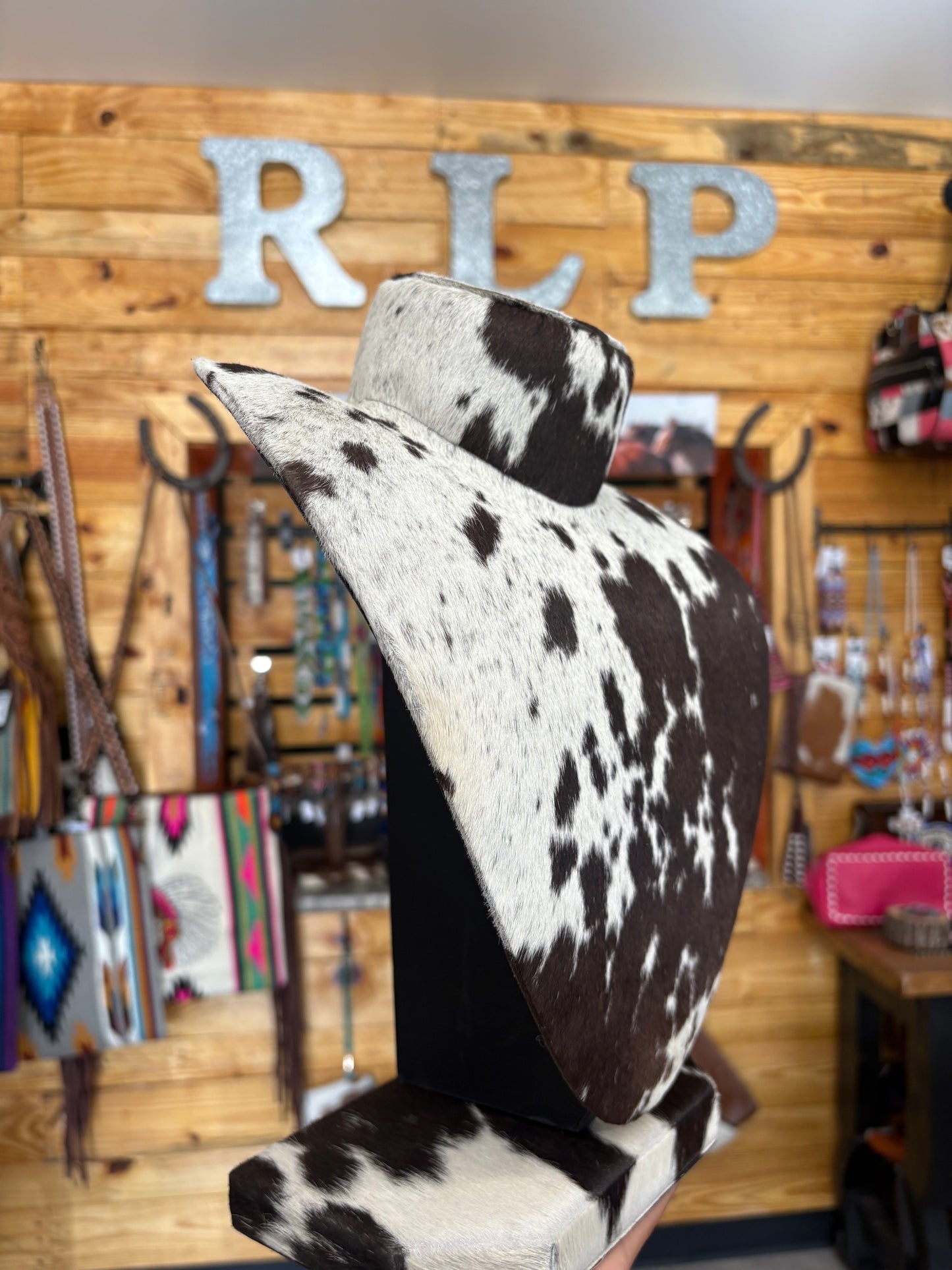 Cowhide Necklace Display