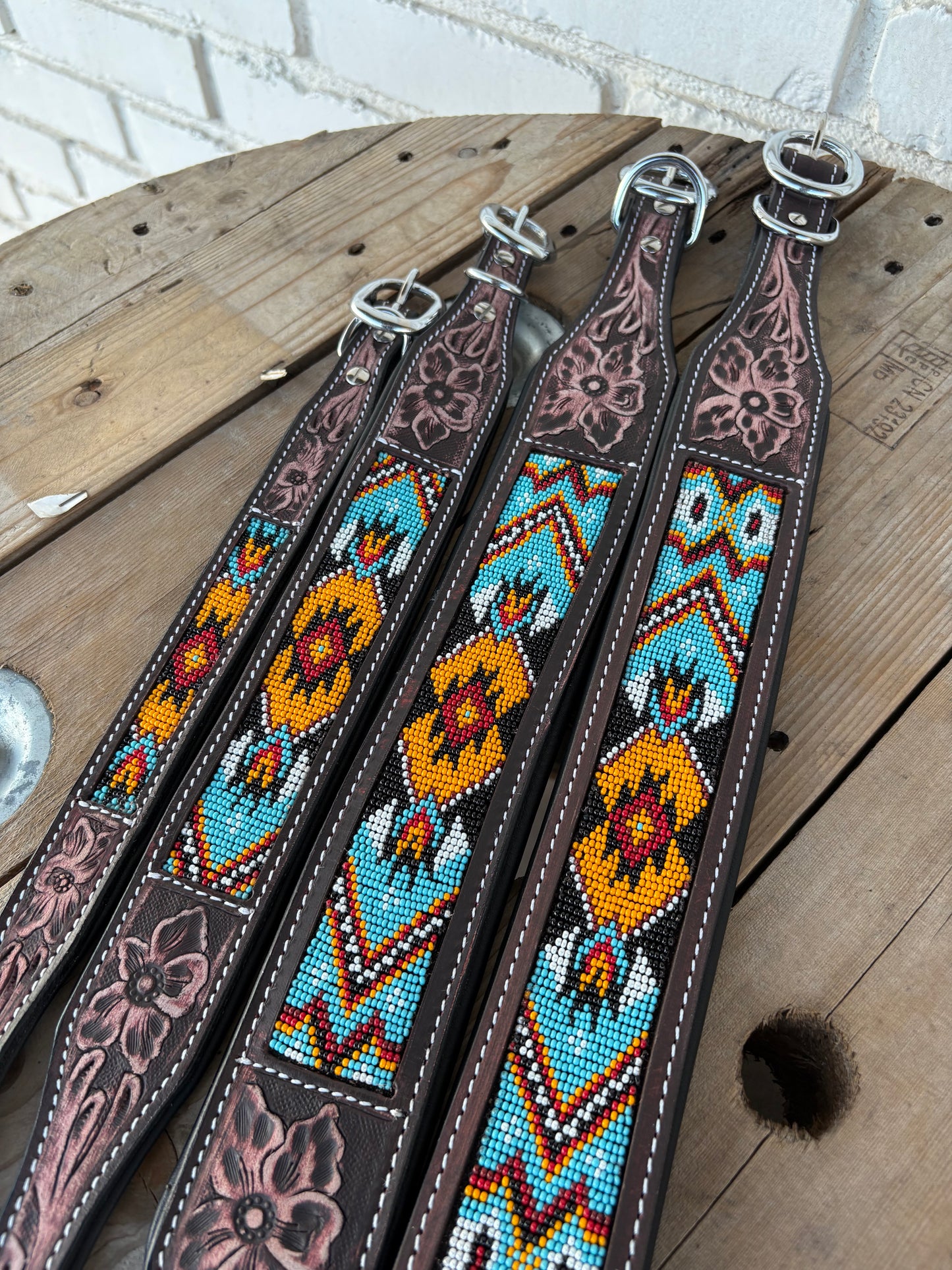 Jasper Beaded Dog Collar