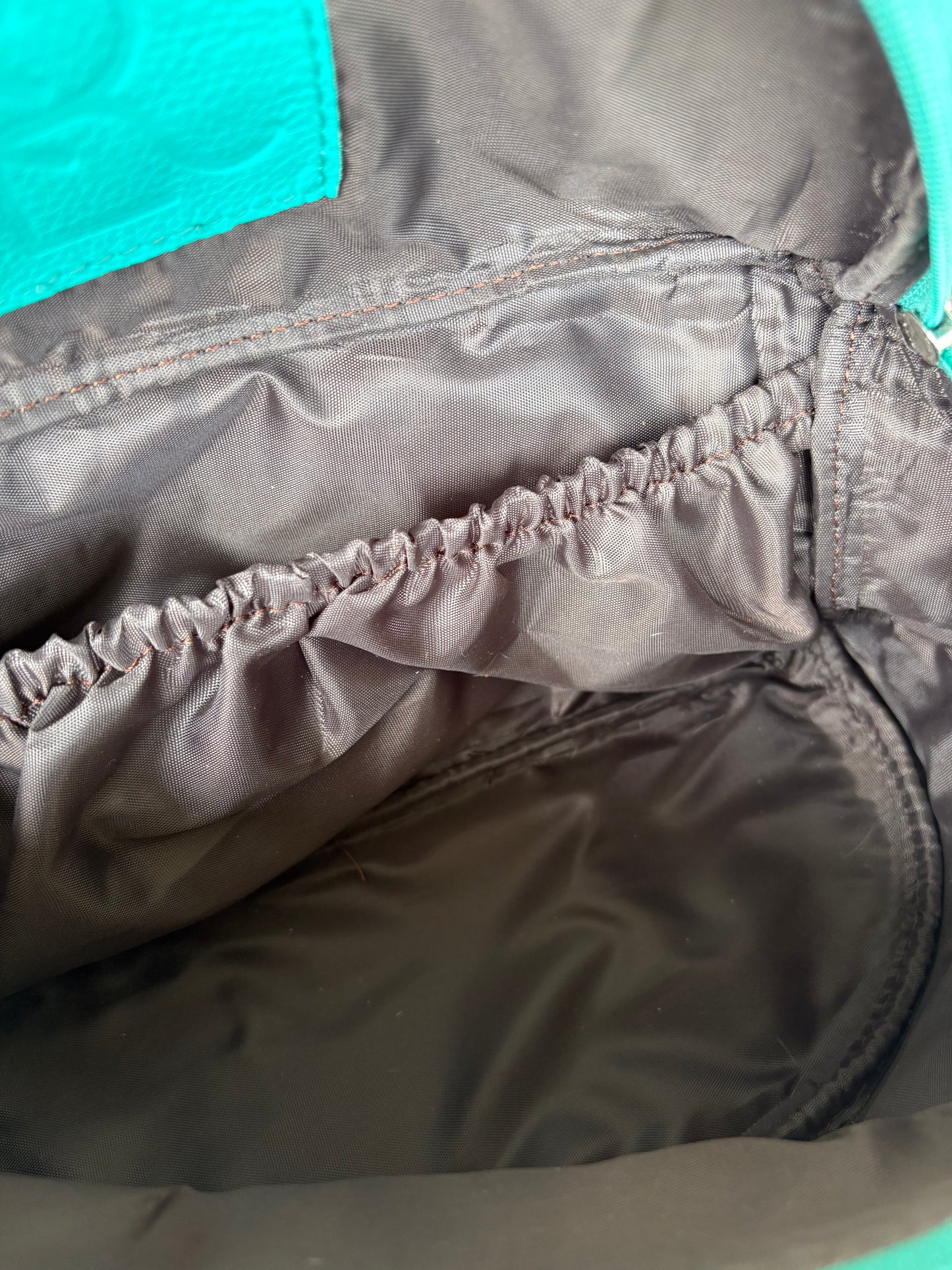 RLP Cowhide Saddle Sack - turquoise (1)