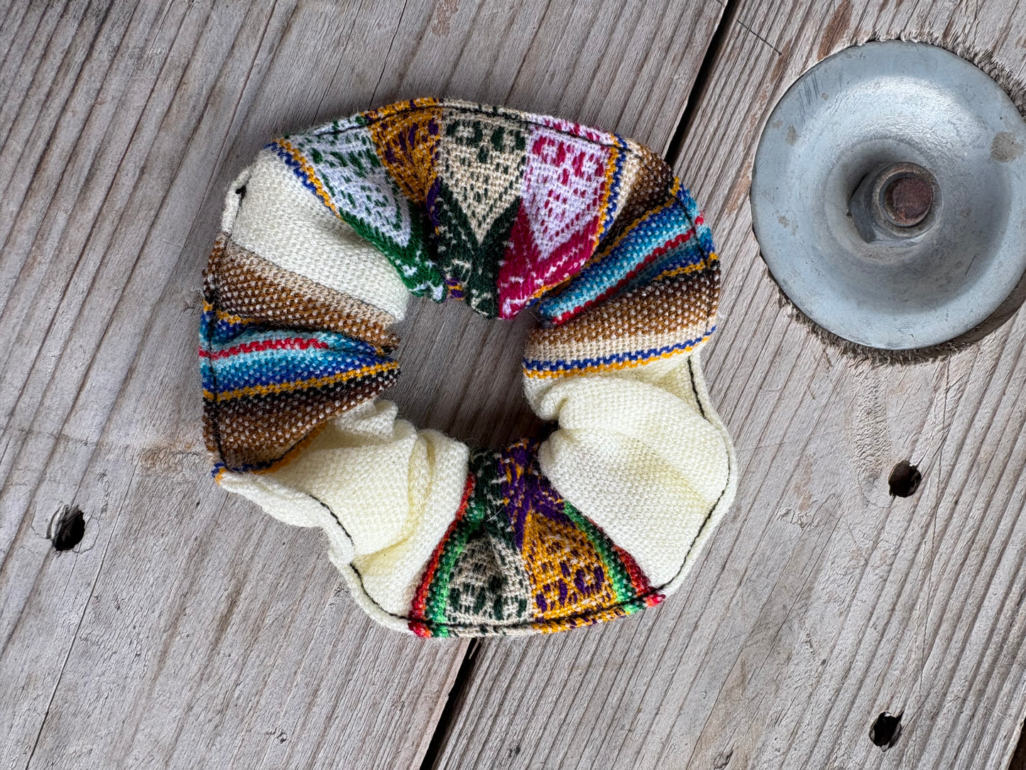 Tribal Scrunchie Hair Tie