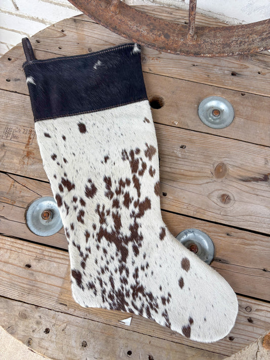 Cowhide Stocking - Brown Leather