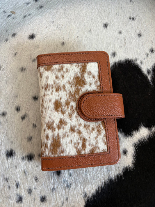 Cowhide Pocket Wallet - tan