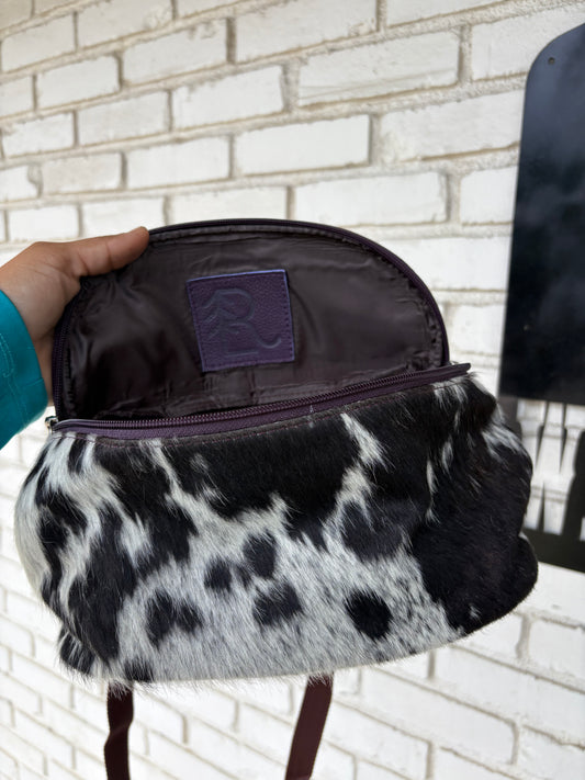 RLP Cowhide Saddle Sack - purple (10)