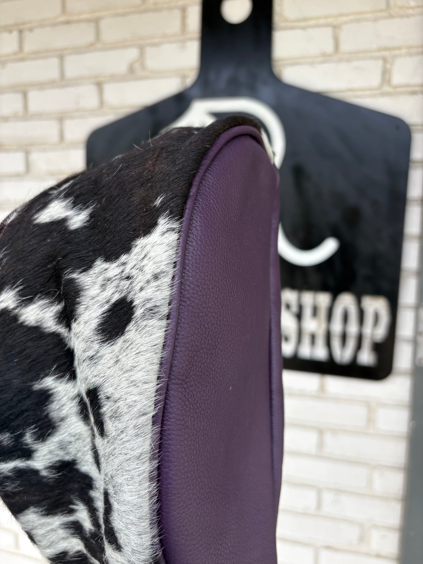 RLP Cowhide Saddle Sack - purple (10)