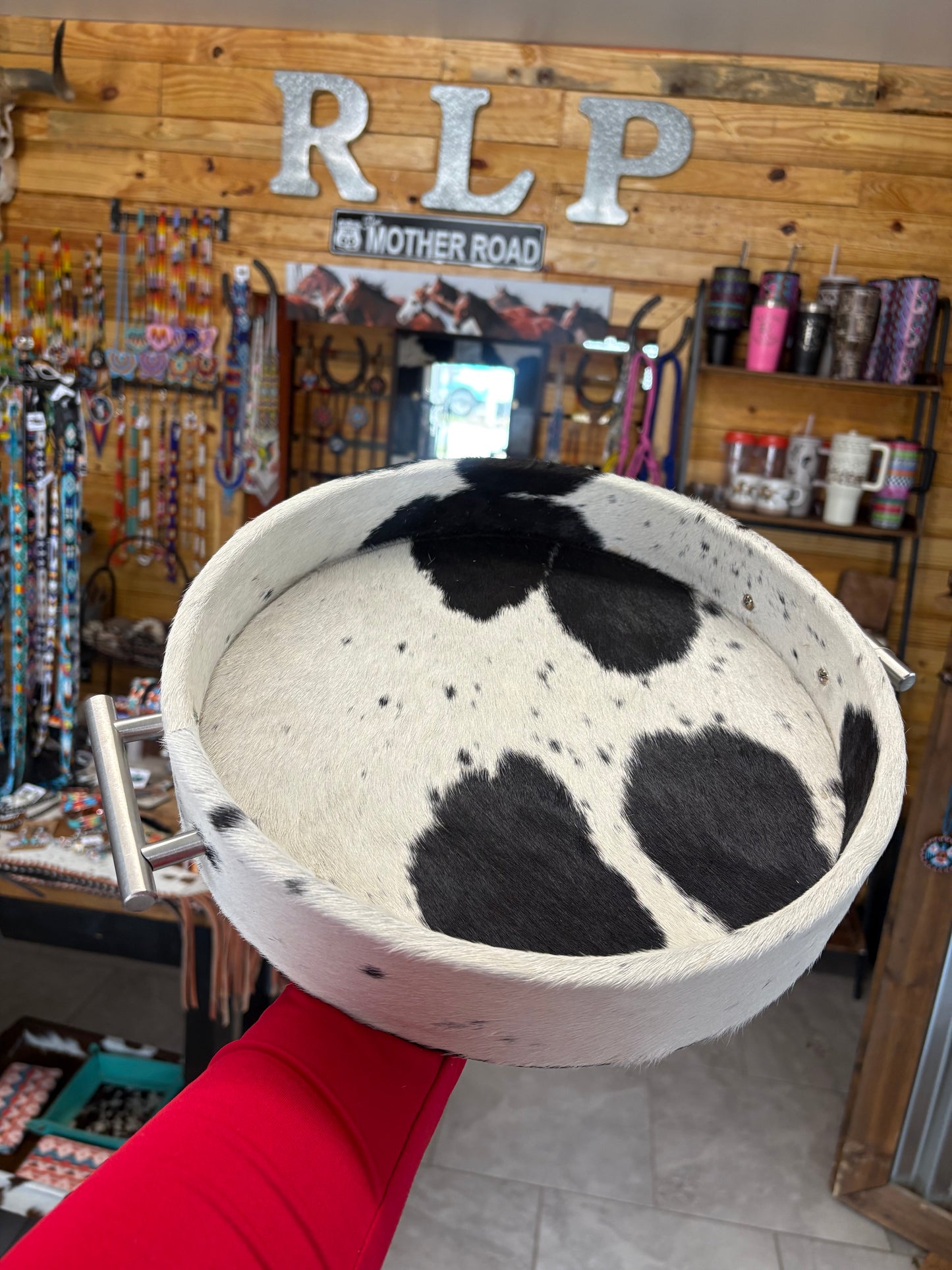 Cowhide Tray - Decor - Small